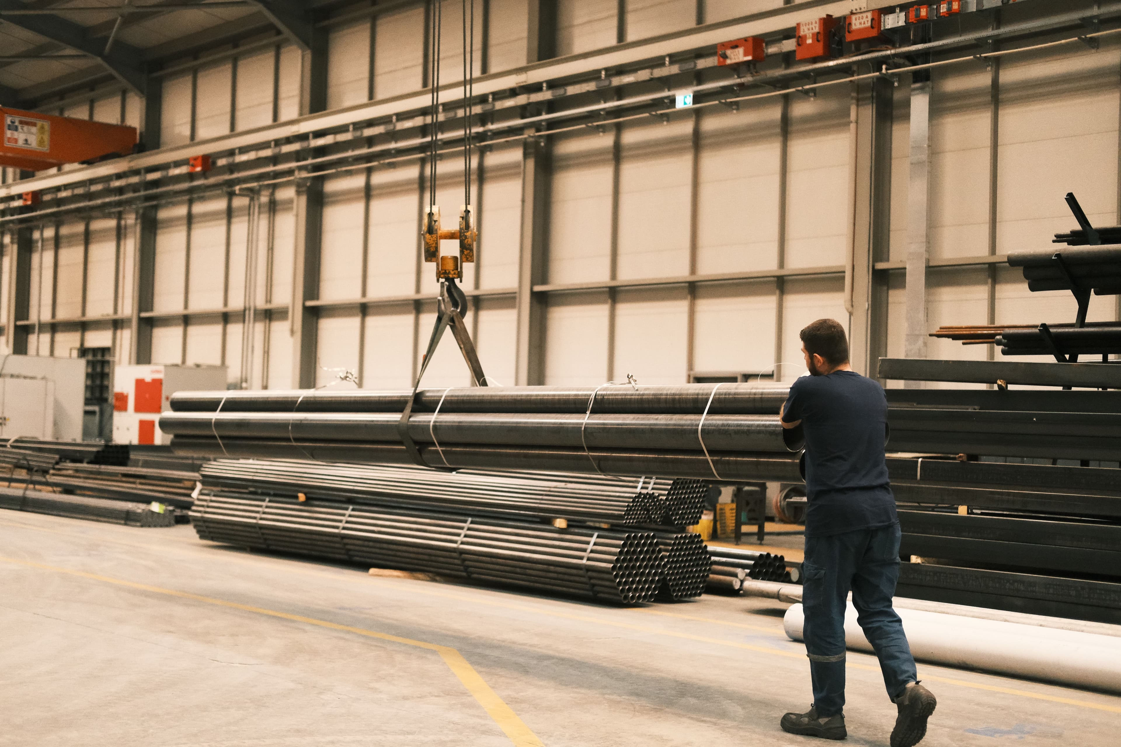 Steel stock at Arsal Steel Traders